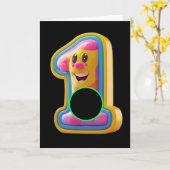 Golf. Hole in one. カード (黄色い花)