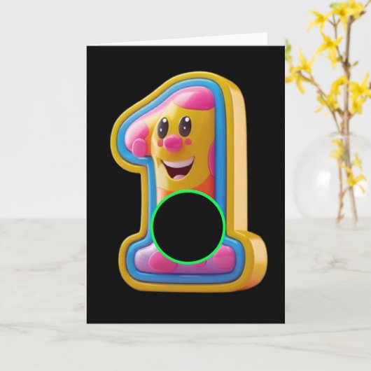 Golf. Hole in one. カード (黄色い花)