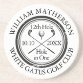 Golf Hole in One Personalized コースター (正面)