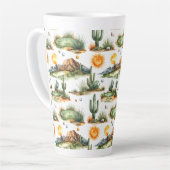 Golf  in Arizona  カフェラテマグ (左アングル)