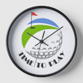 Golf Infusion Designed "Time To Play" 壁時計 (正面)