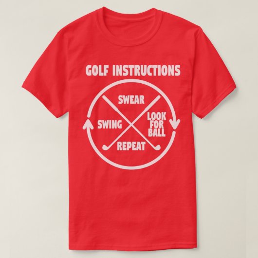 Golf Instructions 1 Tシャツ (デザイン正面)