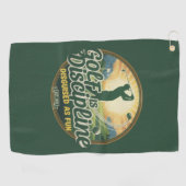 Golf Is Discipline Disguised as Fun ゴルフタオル (横)