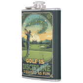 Golf Is Discipline Disguised as Fun | Motivational フラスク (左)