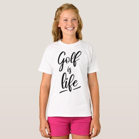 Golf is life tシャツ (正面フル)