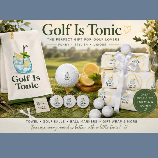Golf Is Tonic | ゴルフ ギフト ラッピング ペーパー