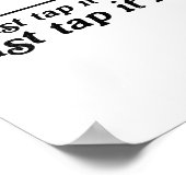 Golf Just Tap It In Funny Golf Player Golfing Srt  ポスター (角)