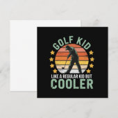 Golf Kids Funny Young Golfer & Golfing Lover Gift  招待状 (正面/裏面)