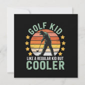 Golf Kids Funny Young Golfer & Golfing Lover Gift  招待状 (正面)