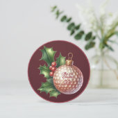 Golf Lady Buddy Christmas Greeting Card シーズンカード (スタンド正面)