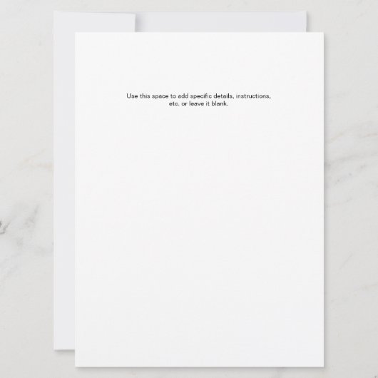 Golf League Season Finale Invitation – Custom (裏面)