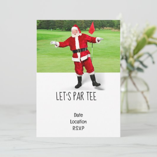 Golf Let’s Par tee Christmas party for Golfer 招待状 (スタンド正面)