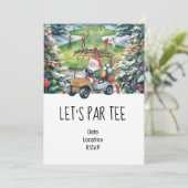 Golf Let’s Par tee Christmas party for Golfer 招待状 (スタンド正面)