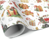 Golf “Let’s Par-Tee” Christmas Party Pattern ラッピングペーパー (ロールコーナー)