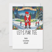 Golf Let’s Par tee Christmas with Santa Claus 招待状 (正面)