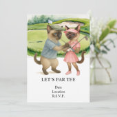 Golf Let’s Par tee for cat lovers  招待状 (スタンド正面)