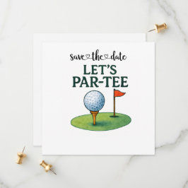 Golf Let’s Par-Tee Party Golf Theme  セーブザデート