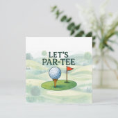 Golf Let’s Par-Tee Party Golf Theme 招待状 (スタンド正面)
