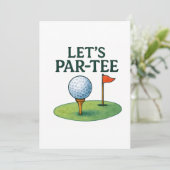 Golf Let’s Par-Tee Party Golf Theme 招待状 (スタンド正面)