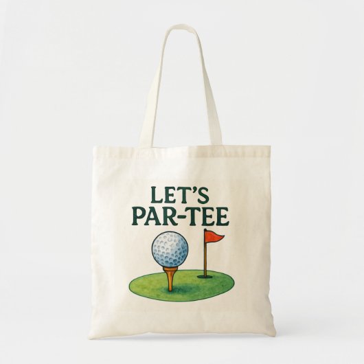 Golf Let's Par tee トートバッグ (正面)