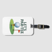 Golf Let's Par tee ラゲッジタグ (正面横)