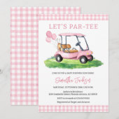 Golf Let's Par-tee Baby Shower Invitation 招待状 (正面/裏面)