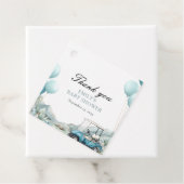 Golf Let's Par-tee Blue Baby Shower フェイバータグ (インサイチュ)