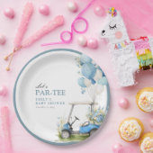 Golf Let's Par-tee Boy Baby Shower ペーパープレート (パーティー)