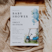 Golf Let's Par-tee Boy Baby Shower 招待状