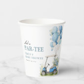 Golf Let's Par-tee Boy Baby Shower 紙コップ (正面)