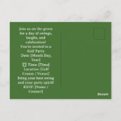 Golf Let's Par Tee for Golfer ポストカード (裏面)