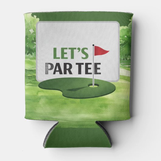 Golf Let's Par Tee for Golfer 缶クーラー (正面)