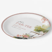 Golf Let's Par-tee Girl Baby Shower ペーパープレート (アングル)