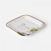 Golf Let's Par-tee Girl Baby Shower ペーパープレート (傾斜あり)