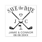 Golf Let's Par-Tee Wedding Save the Date セルフインキングスタンプ (デザイン)