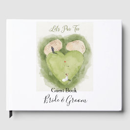 Golf Let's Par tee with Bride and Groom Wedding ゲストブック