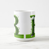 ⛳ Golf Letter B Monogram Modern Elegant Gift Idea⛳ コーヒーマグカップ (中央)