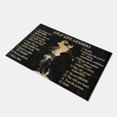 Golf Life Lessons Rug, Golf Player Gift ドアマット (アングル)
