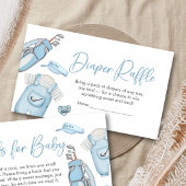 Golf Little Putter Baby Shower Diaper Raffle エンクロージャーカード
