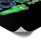 Golf Lola Hole In One Golf 1st Birthday Boy Party  ポスター (角)