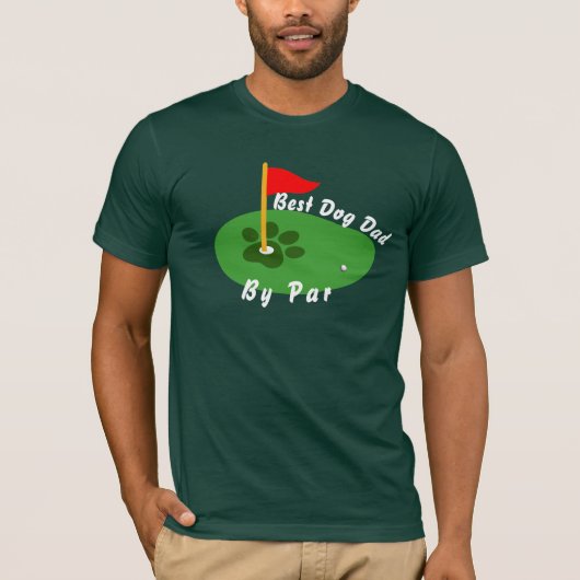 Golf Lover Dog Dad Shirt - Best Golfer Gift Tee Tシャツ (正面)