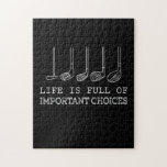 Golf Lover | Life  Is Full Of Important Choices ジグソーパズル<br><div class="desc">Golf Lover | Life  Is Full Of Important Choices</div>