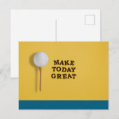 Golf Make 素晴らし Today Greeting Card ポストカード (正面/裏面)