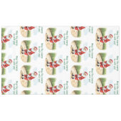 Golf May the course be with you Christmas Santa  テーブルクロス (正面(横))