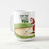 Golf May the course be with you for Christmas Cof コーヒーマグカップ (正面左)