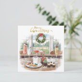 Golf Merry Christmas from Golf Course Clubhouse シーズンカード (スタンド正面)