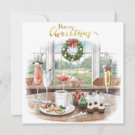 Golf Merry Christmas from Golf Course Clubhouse シーズンカード