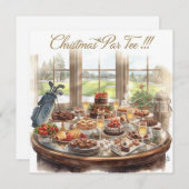 Golf Merry Christmas from Golf Course Clubhouse シーズンカード (正面/裏面)