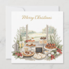 Golf Merry Christmas from Golf Course Clubhouse シーズンカード