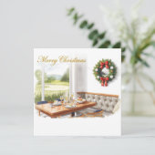 Golf Merry Christmas from Golf Course Clubhouse シーズンカード (スタンド正面)